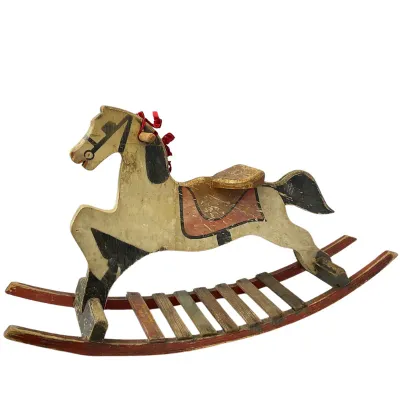 Vintage Wooden Rocking Horse No. 10