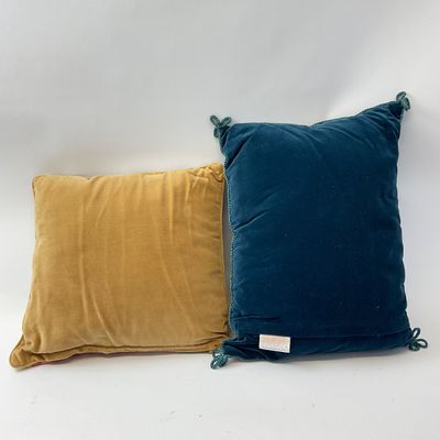 Vintage Needlepoint Angel Accent Pillows - Set of 2