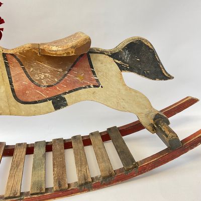 Vintage Wooden Rocking Horse No. 10