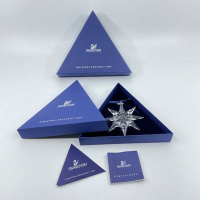 3244 Swarovski Crystal 2009 Annual Star Christmas Ornament