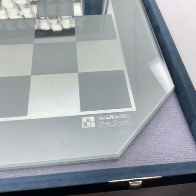 3248 Vintage Swarovski Crystal Chess Set with Case