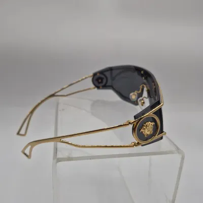 LOT 1U: Versace VE2226 Gold Metal Framed Sunglasses