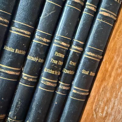 LOT 139K: Charles Dickens - Antique Books 1870s Harper and Brothers - 17 Volumes - Christmas Carol, Oliver Twist, Great Expectations and...