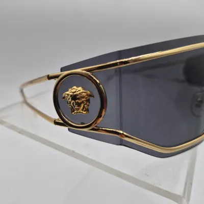 LOT 1U: Versace VE2226 Gold Metal Framed Sunglasses