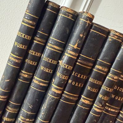 LOT 139K: Charles Dickens - Antique Books 1870s Harper and Brothers - 17 Volumes - Christmas Carol, Oliver Twist, Great Expectations and...