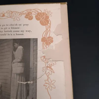 LOT 207: Collection of Antique Books: Li"l" Gal by Paul L Dunbar, The Castle & The Cottage by E. Perring, Songs of Sierra...