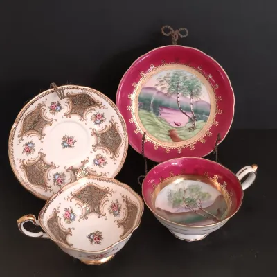 LOT 233: Teacup Collection - Royal Albert, Limoge & ND Exclusive