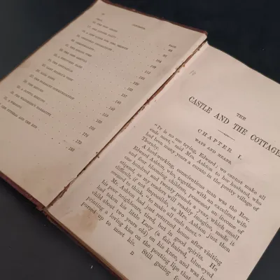 LOT 207: Collection of Antique Books: Li"l" Gal by Paul L Dunbar, The Castle & The Cottage by E. Perring, Songs of Sierra...
