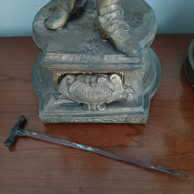 LOT 196: Vintage Don Juan and Don Caesar Spelter Statues