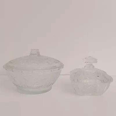 LOT 140: Signature Houseware Dinner Bowls, Vintage Candy Bowls & Vases