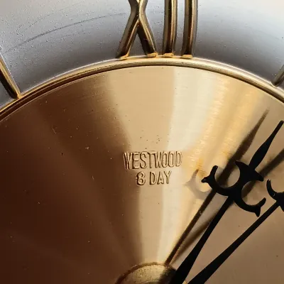 LOT 226: Westwood 8-Day Metal Mantel Clock