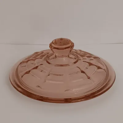 LOT 214: Pink Depression Glass Plates, Cups, Bowls and More