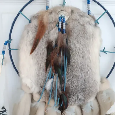 LOT 236: Pair of Native American Mandala Dream Catchers with House of Lloyd Arrowhead Resin Wall Art