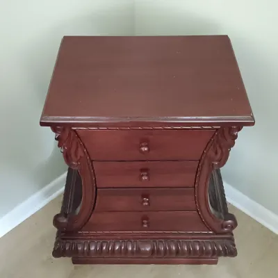 LOT 190: Bombay-Style 4-Drawer Chest