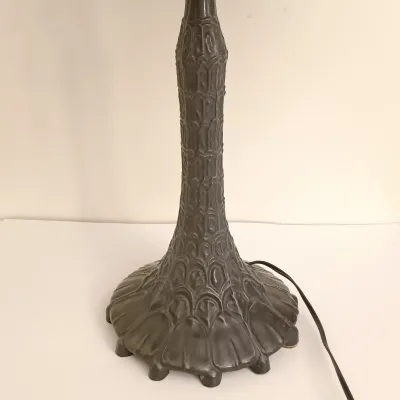 LOT 142: Stained Glass Tiffany-Style Lamp 30" Tall