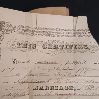 LOT 204: Latched New Testament 1863 with The Marriage Memento 1852 & Peep of Day 1877