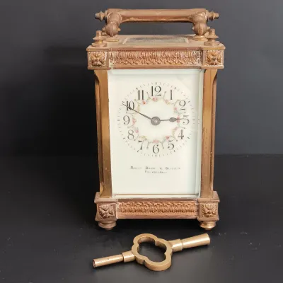 LOT 224: Antique Bailey Banks and Biddle Philadelphia Carriage Clock