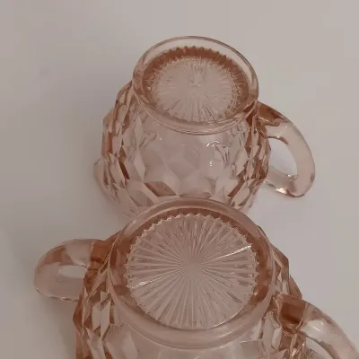 LOT 136: Vintage Pink Depression Glass