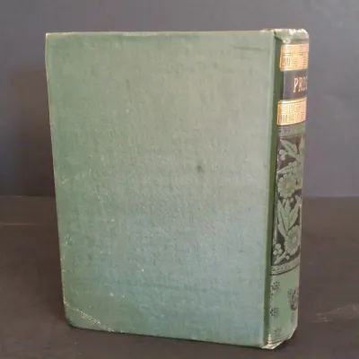 LOT 205: Sir Walter Scott Poetry with Bamboo Pattern Leather Cover, Classic Poems Circa 1908 & The Poems of Adelaide A Procter 1881