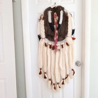 LOT 236: Pair of Native American Mandala Dream Catchers with House of Lloyd Arrowhead Resin Wall Art
