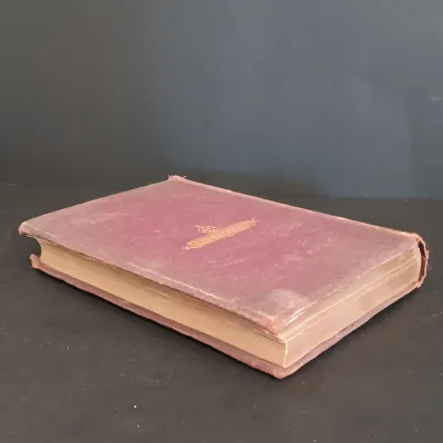 LOT 206: Leatherbound Bronte's Poems, Mini Leatherbound Christmas Carol, Longfellow's Prose Works 1866 and Whittier's...