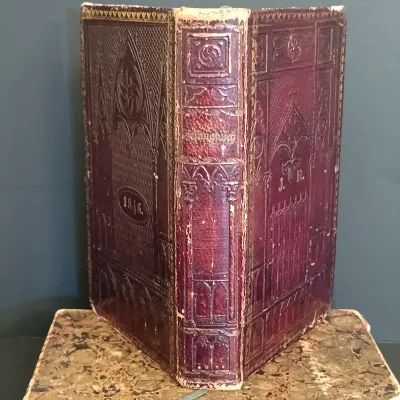 LOT 201: Leather-Bound German General Evangelical Hymnal for the Grand Duchy of Hesse 1842