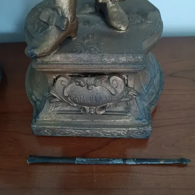 LOT 196: Vintage Don Juan and Don Caesar Spelter Statues