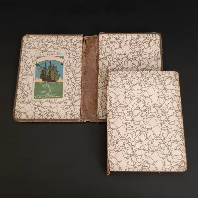 LOT 205: Sir Walter Scott Poetry with Bamboo Pattern Leather Cover, Classic Poems Circa 1908 & The Poems of Adelaide A Procter 1881
