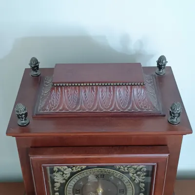 LOT 194: Bombay Analog Library Clock with Storage Compartment
