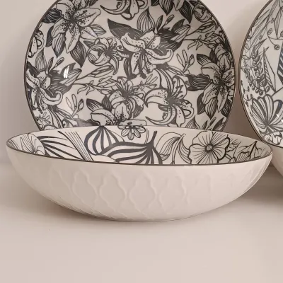 LOT 140: Signature Houseware Dinner Bowls, Vintage Candy Bowls & Vases