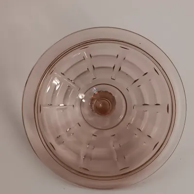 LOT 214: Pink Depression Glass Plates, Cups, Bowls and More