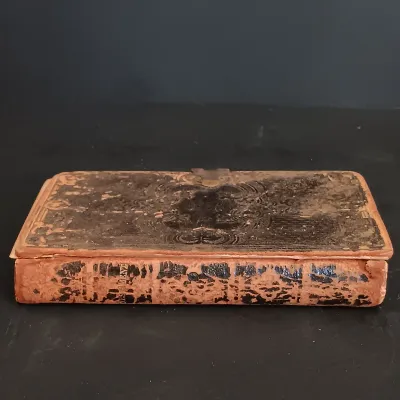 LOT 204: Latched New Testament 1863 with The Marriage Memento 1852 & Peep of Day 1877