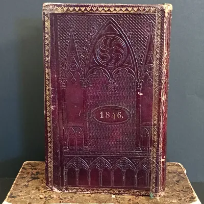LOT 201: Leather-Bound German General Evangelical Hymnal for the Grand Duchy of Hesse 1842
