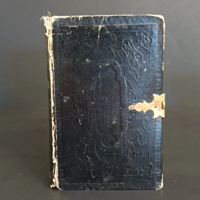 LOT 202: Latched Holy Bible 1868 - S. D. Burlock Philadelphia Publishing