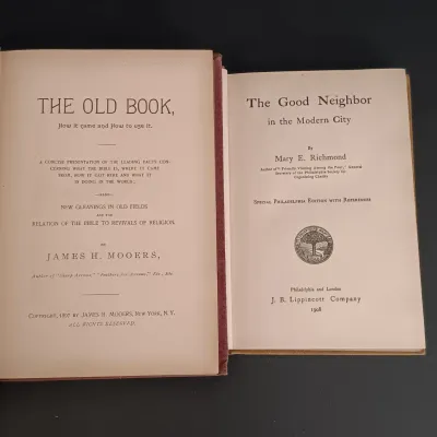 LOT 209: Antique Book Lot featuring The Good Neighbor, The Old Book: How it Came & How to Use It, Lame Sam & Others