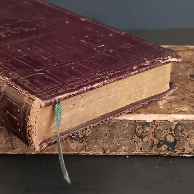 LOT 201: Leather-Bound German General Evangelical Hymnal for the Grand Duchy of Hesse 1842