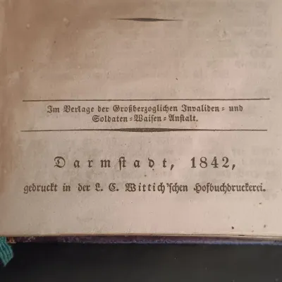 LOT 201: Leather-Bound German General Evangelical Hymnal for the Grand Duchy of Hesse 1842
