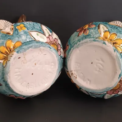 LOT 223: Bequet-Style Belgium Made Porcelain Ewers