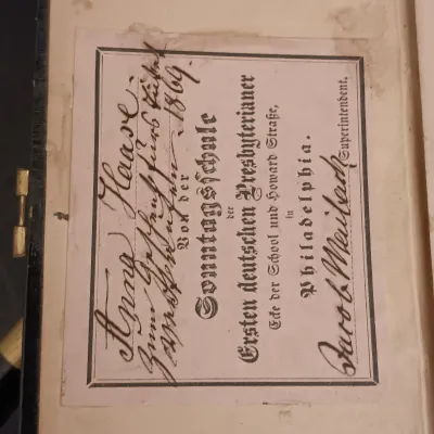LOT 202: Latched Holy Bible 1868 - S. D. Burlock Philadelphia Publishing