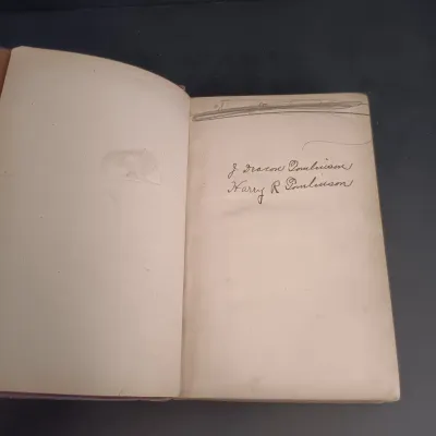 LOT 206: Leatherbound Bronte's Poems, Mini Leatherbound Christmas Carol, Longfellow's Prose Works 1866 and Whittier's...