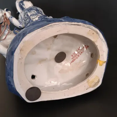 LOT 227: Bombay Blue and White Porcelain Figurine