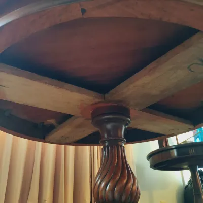 LOT 197: Antique Victorian-Style Pedestal Table