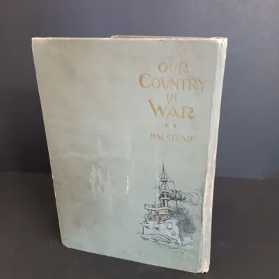LOT 208: Antique Book Lot featuring 'Our Country in War' (1898), Benjamin Franklin & Others