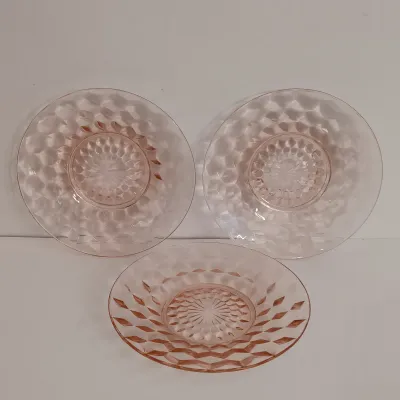 LOT 136: Vintage Pink Depression Glass