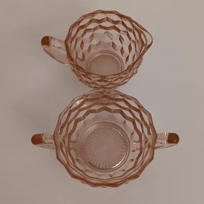 LOT 136: Vintage Pink Depression Glass