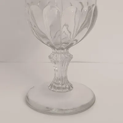 LOT 137: Vintage Footed Celery Vase & Double Arm Candelabra