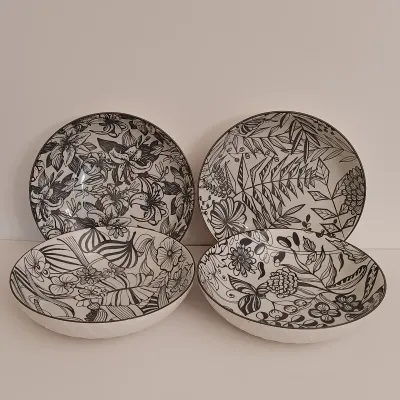 LOT 140: Signature Houseware Dinner Bowls, Vintage Candy Bowls & Vases