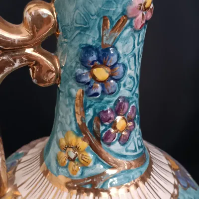 LOT 223: Bequet-Style Belgium Made Porcelain Ewers