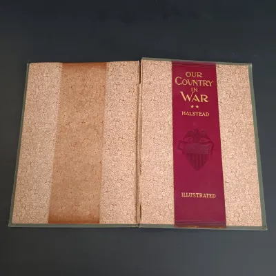 LOT 208: Antique Book Lot featuring 'Our Country in War' (1898), Benjamin Franklin & Others