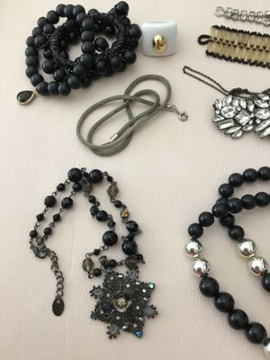 Cute, black and white mixed vintage light, bracelets, necklace, etc. all in very good condition